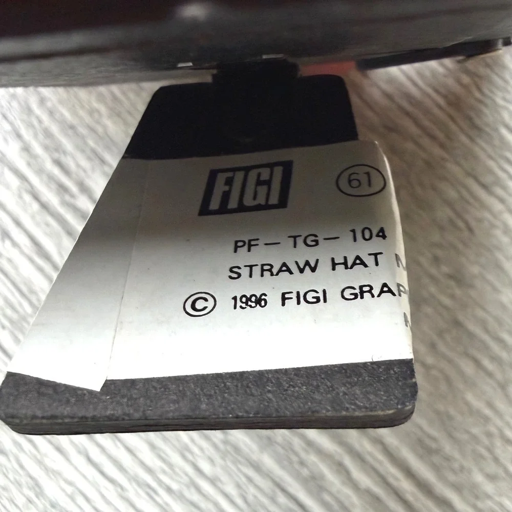 Vintage 1996 Figi Graphics Garden Mini Frame Straw Hat Ladybug Cottagecore 3x3.5
